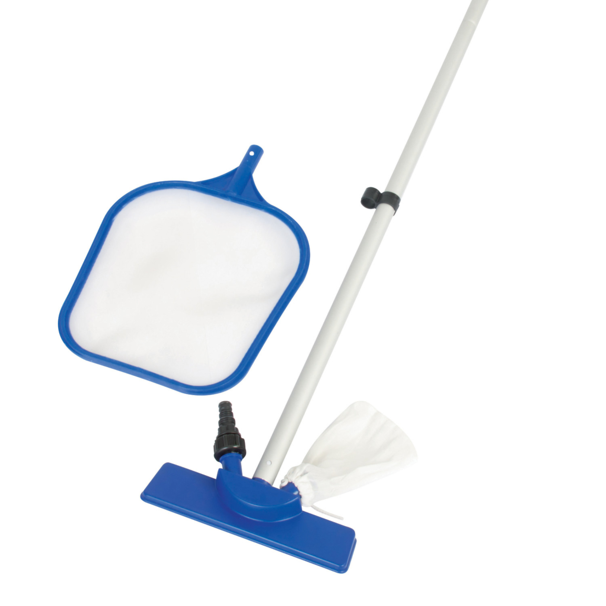 Bestway Flowclear Above Ground Pool Maintenance Kit with Vacuum and Leaf Skimmer Heads